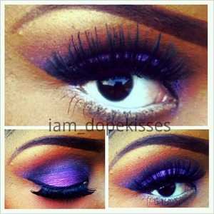 simple purple eyeshadow look