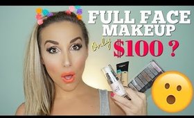 FULL FACE DRUGSTORE FOR $100 ? | JESSICAFITBEAUTY