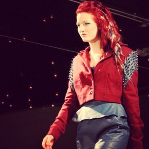 Awesome hair extensions with my red hair #kcfashionweek