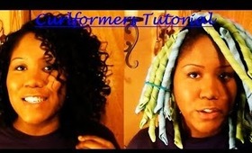 Curlformers Tutorial - How To Curlformers on Texlaxed / Relaxed Hair  - Long Corkscrew Curls