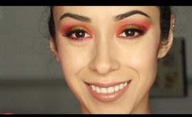 Sunset Eyeshadow Look Ft. Urban Decay Electric Palette