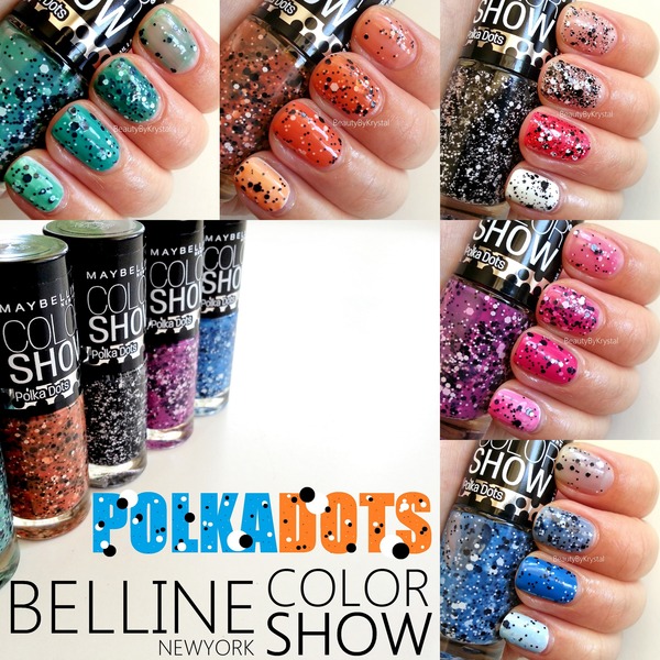 Maybelline Color Show Polka Dots Nail Polish Swatches : All