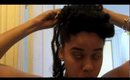 $5 Natural Hair Style How To: Marley Braid Bun Do