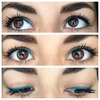 Teal gel eyeliner 👌💙