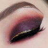 Purple with glitter liner