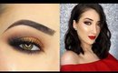 Copper Smokey Eyes & Red Lips Makeup Tutorial + GIVEAWAY