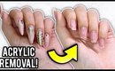 REMOVE ACRYLIC NAILS AT HOME WITHOUT A DRILL!