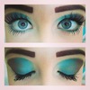 blue and brown eyeshadow 