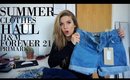 Summer Holiday  Clothes Haul H&M Forever21 & Primark