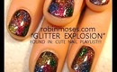 GLITTER EXPLOSION: robin moses short natural nail design tutorial