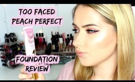 Too Faced Peach Perfect Comfort Matte Foundation First Impressions & Review | shivonmakeupbiz