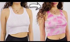 5 Ways to Tie Dye Old Clothes! DIY #WithMe