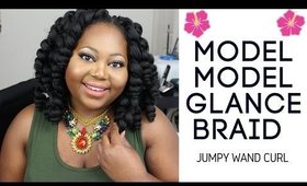 Model Model Glance Braid Jumpy Wand Curl