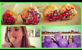 MAKING CAKE POPS! | SLUMBER SATURDAY