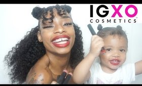 BABY TRIES LIPSTICK W/ME FOR THE FIRST TIME !