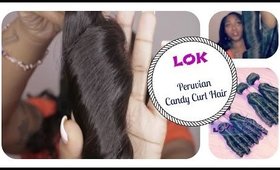 Lok's Hair Company! Peruvian Candy Curl Fresh Out The Box Initial Review | Aliexpress