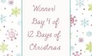 Winner - Day 4 of 12 Days of Christmas Giveaway