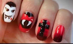 DRACULA Halloween Nails