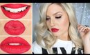 How To Get PERFECT Red Lips! ♡ Preparation, Application & Long Lasting Tricks!