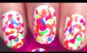 Paint Splatter Nails