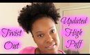 Updated High Puff Twist Out | 4C Natural Hair