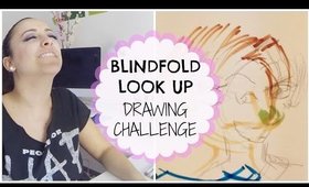 BLINDFOLD/LOOK UP DRAWING CHALLENGE | Flynn Rider