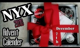 NYX Cosmetics 2016 Advent Calender Unboxing | Day 7