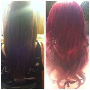 From brown to red! :) 