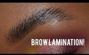 LAMINATE YOUR BROWS! 3 STEPS | @XrizzTina