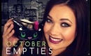 October Empties | thatgirlshaexo