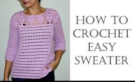 How to Crochet Easy Sweater