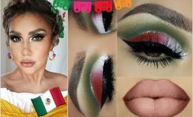 🇲🇽 Maquillaje PATRIO Fiesta Mexicana /🇲🇽  Mexican Makeup tutorial | auroramakeup