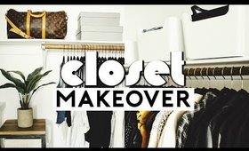 CLOSET ORGANIZATION + MAKEOVER! EXTREME CLEAN WITH ME | Nastazsa