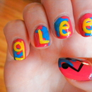 GLEE inspired nails.