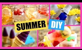 Summer DIYs!  DIY Ice Cream, Popsicle, Perfume Spray, Yogurt Melts, Infused Water!