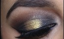 Black & Gold Smokey Eye Makeup
