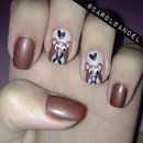 Bears In Love nails.