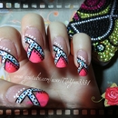 Girly Pink/Abstract manicure