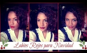 Labios Rojos para Navidad