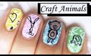 CRAFT ANIMAL STAMPING NAIL ART DESIGN TUTORIAL FOR SHORT NAILS BEGINNERS EASY SIMPLE DIY HOME MADE