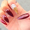 stiletto metallic nails