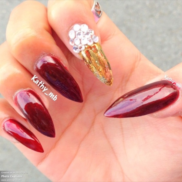 stiletto metallic nails Kathy B.'s (Iheartkathy) Photo Beautylish