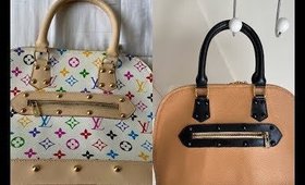 Chanel colour on faux LV with Valentino studs (Handbag Rehab)