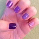 Ombre purple nails