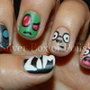 Invader Zim Nails