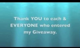 AND my giveaway winners are....