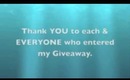 AND my giveaway winners are....