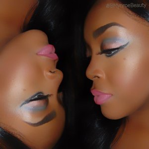 "Mood Swing in Pink" #BMynroeBeauty #BMynroe #Makeup #Beauty #BlackGirlMagic #lipstick #brows #highlight#contour#toofaced 