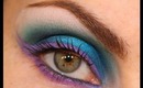 Disco Blue; Party Eyes makeup Tutorial.