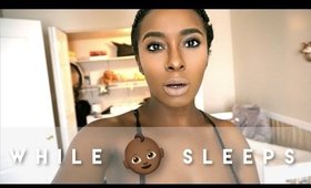 WHILE HE SLEEPS